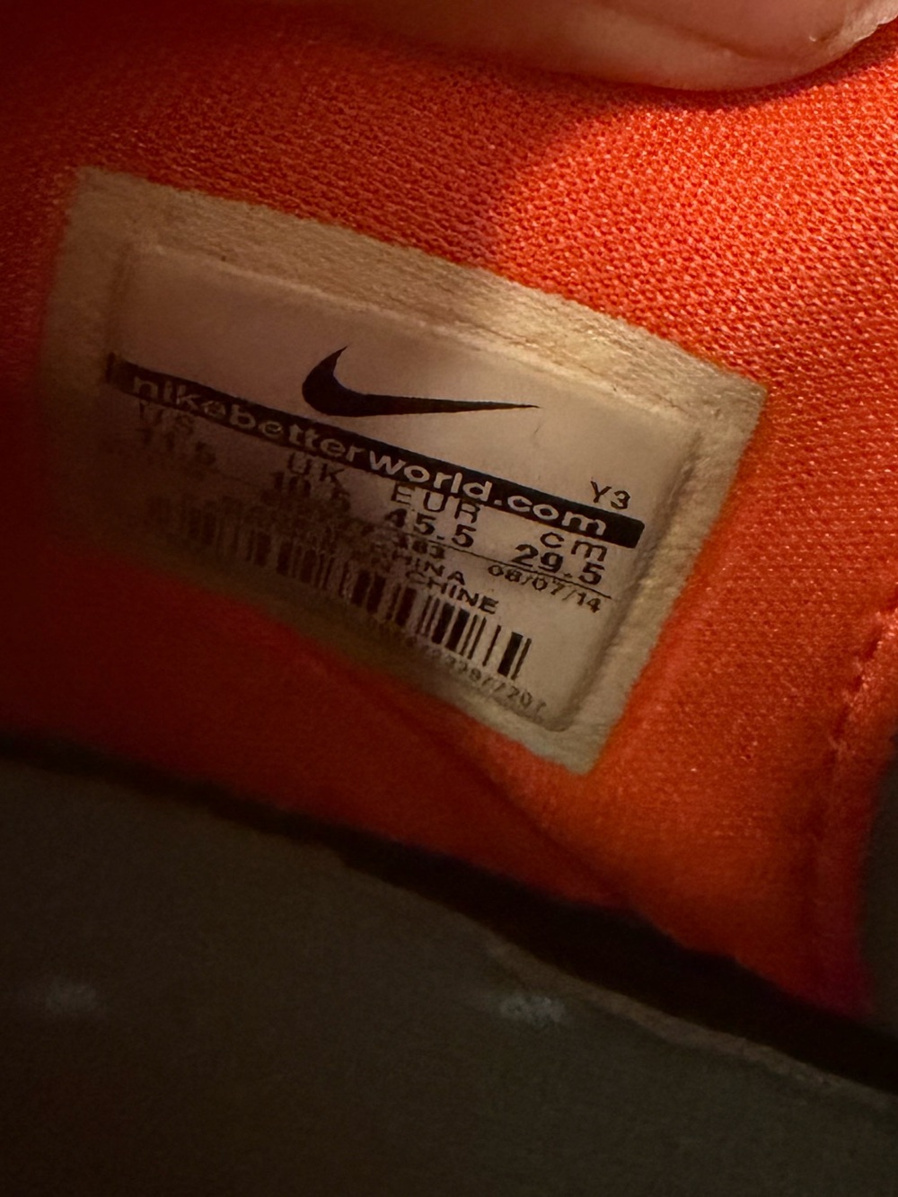 Nike Zoom Hyperfuse Basketball Shoes Teal Orange High Top Sneakers Mens 11.5 - Picture 6 of 8